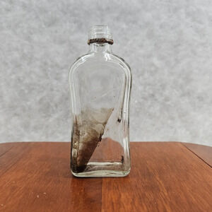 Vintage Glass Bottle -‎ 5.25" X 2.25"